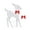 A, variant on Sylvtty Christmas Light Up Reindeer Decoration Outdoor Lighted Deer Family with Bow 2D Waterproof Metal Reindeer for Yard Patio Lawn Garden Party Decor