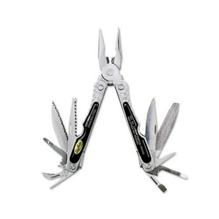 Sheffield Folding 18-in-1 All-Purpose Stainless Steel Tool w/Belt Pouch GNS12007