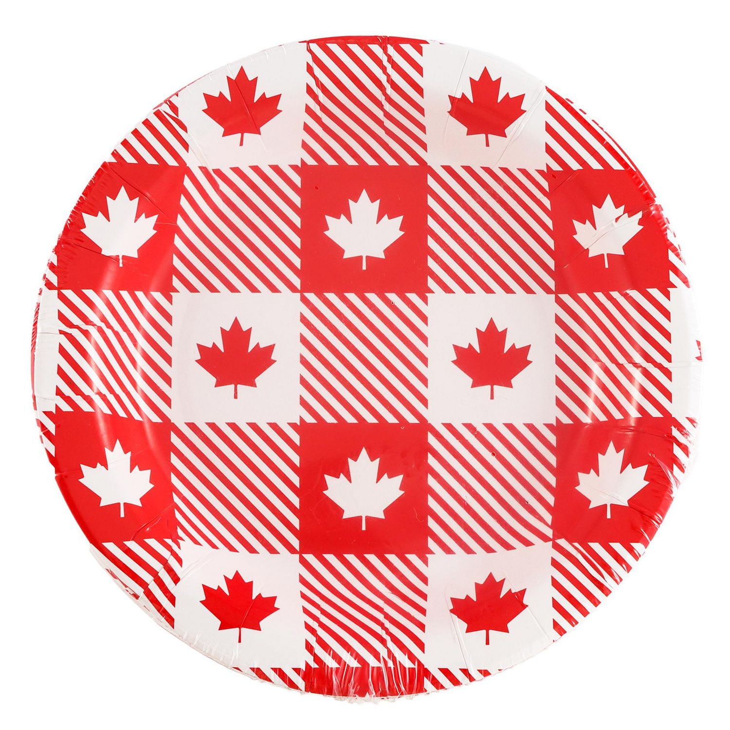 Way to Celebrate! Canada Day Maple Leaf Paper Dessert Plates, 12ct