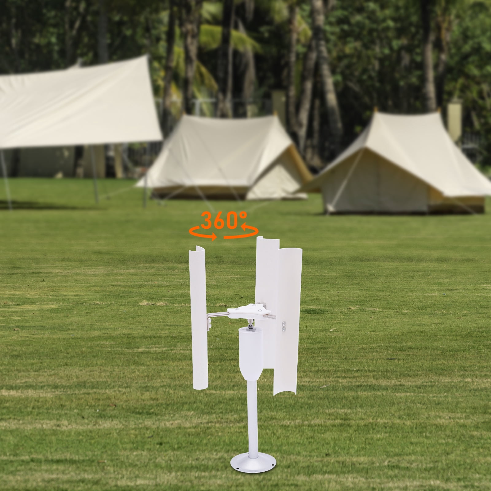 12V Vertical Wind Turbine Generator 3 Blades Charger Windmill Power Teach Mode
