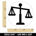 thumbnail image 2 of Tipping Scales of Justice Legal Lawyer Icon Self-Inking Rubber Stamp Ink Stamper - Orange Ink - Small 3/4 Inch, 2 of 7