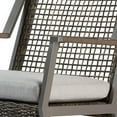 thumbnail image 6 of Real Flame 9701 Calvin 37" Wicker Outdoor Rocking Chair - Grey, 6 of 7