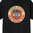 thumbnail image 3 of National Hot Rod Association NHRA Car Fastest Vehicles Vintage SPEED FOR ALL on Black Short Sleeve Adult T-Shirt-Medium, 3 of 5