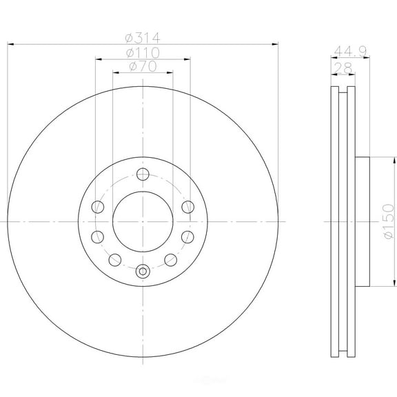 Hella 355122562 Hella Pagid - High Carbon and Fully Coated Fits select: 2003-2011 SAAB 2023-09-03 00:00:00