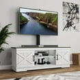 thumbnail image 2 of Uforic Farmhouse TV Stand with Mount for 60/65/70 inch TVs, Entertainment Center, Height Adjustable, Rustic Oak, 2 of 6