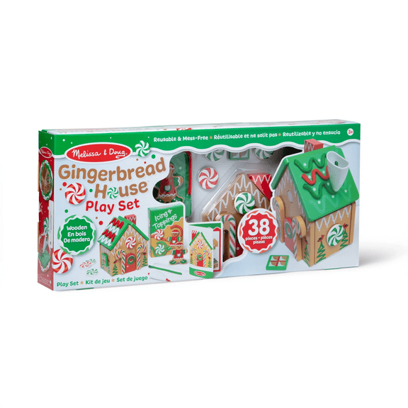 Melissa And Doug Wooden Gingerbread Playset House