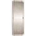 thumbnail image 3 of JbSP- Stainless Steel Ridged Edge 8mm Brushed and Polished Band, 3 of 6
