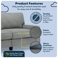 thumbnail image 3 of Serta Palisades 73" Track Arm Sofa with Removable Covers Glacial Gray, 3 of 17