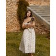 thumbnail image 2 of Bustier Midriff Taille Shaper Robe Confortable Bustier Slim Bodycon Élégant une Ligne d'Été Haute Parti Robe Midi, 2 of 7