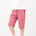 thumbnail image 2 of Ruyang Boys Active Jogger Shorts Elastic Waistband Pull on Shorts Summer Quick Dry Basketball Shorts with Pockets 4-11 Years, 2 of 7