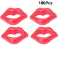 thumbnail image 2 of 50pcs DIY Clothes Accessory Red Lips Shape Mobile Phone Case Sticker Decor Crafts Supplies Embellishments(10MM Random Color), 2 of 8