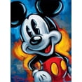 thumbnail image 1 of Kit de pintura de diamantes de polvo de Disney, grafiti colorido, Mickey, Hada, dibujos animados, imagen de moda, punto de cruz, hecho a mano, arte de diamantes de imitación DIY, 1 of 4