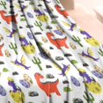 thumbnail image 3 of White Cartoon Dinosaurs Eggs Pattern Blanket,Comfortable Soft Flannel Throw Blanket,All Season,Warm Lightweight Blankets for Sofa Bed Couch Living Room Chair,30"x40", 3 of 4