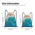 thumbnail image 4 of Bingfone Beach Drawstrings Backpacks Bags For Men Women Gym Drawstrings Bag, 4 of 9