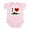 Petal Pink, variant on CafePress - I Love Walleye Infant Bodysuit - Baby Light Bodysuit, Size Newborn - 24 Months