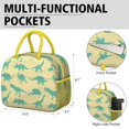 thumbnail image 6 of Reusable Dinosaur Lnsulated Lunch Bag for Women & Men-Leakproof Water-Resistant Cooler Tote,Large Capacity(10.6x8.7x6.3in)for Work,Office,Travel,Picnic,Beach., 6 of 7