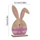 thumbnail image 3 of Decoraciones de Pascua, adornos de Pascua, regalos de Pascua, decoraciones estereoscópicas de Pascua, decoraciones de mesa con conejos y huevos con patrones de madera, decoraciones de Pascua felices,, 3 of 6