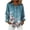 Blue Sweatshirt, variant on YUGYXL Women's Button Down Shirts Long Sleeve Trendy Printed Blouses Casual Loose Lapel Collar Tops Fall Fashion Outfit Purple Sweatshirt XXXL