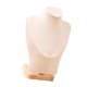 thumbnail image 3 of Expositor de joyas con adorno de madera, soporte para guardar collares y bustos de joyería. Beige M, 3 of 9