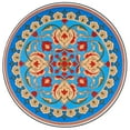 thumbnail image 3 of Indoor/Outdoor Patio Round Ceramic Tile Side Table Plant Stand Faberge, 3 of 5