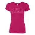 thumbnail image 2 of Wild Bobby NANA Varsity Letters Women Slim Fit Junior Tee, 2 of 6
