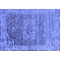 thumbnail image 1 of Ahgly Company Indoor Rectangle Oriental Blue Industrial Area Rugs, 2' x 4', 1 of 4