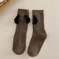 thumbnail image 2 of Cathalem Everyday Cable Crew Sock Ankle Plantar Fasciitis Arch Support Running Socks for Athletic,Coffee S, 2 of 5