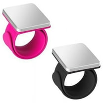 2 PCS Magnetic Pin Cushion Wrist, Magnetic Sewing Pincushion, Magnetic Pin Holder Wristband for Sewing,Black Pink