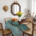 thumbnail image 3 of Texas Star Rustic Table Cloth Waterproof Tablecloths, Western Teal Brown Ombre Wooden Vintage Tablecloth Dining Table Cover for Kitchen Party Tabletop Outdoor, Square Tablecloth 60x60 Inch, 3 of 9