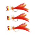 thumbnail image 3 of Señuelos de pesca con mosca portátiles, 3 uds., con ganchos afilados para , pargo Rojo, 3 of 8