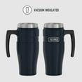 thumbnail image 4 of Thermos Stainless King Vacuum-Insulated Travel Mug with Handle - 16oz, Midnight Blue - Thermos Tumbler for Hot & Cold Drinks - Leak & Sweat-Proof Stainless Steel Coffee Mug with Lid for Commuting, 4 of 9