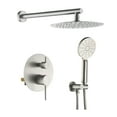 thumbnail image 3 of Kibi Circular Pressure Balanced 2-Function Shower System with Rough-In Valve, 3 of 5