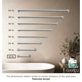 thumbnail image 3 of Gatco 960 Glam 12" ADA Compliant Stainless Steel Grab Bar, Chrome, 3 of 4