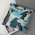thumbnail image 7 of Creowell Penguins Throw Pillow Cover or Home Bed Decor,Antarctica Animals Wildlife Pillow Cover,Cartoon Little Penguins Cushion Cover,Cute Wild Safari Theme Decorative Pillow Cover Soft White, 7 of 7