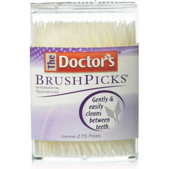 The Doctor's BrushPicks Interdental Toothpicks, 275 pieces per Pack (1-Pack)