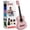 Pink, variant on Pyle Beginner 6-String Acoustic Guitar Kit – Full-Size Guitar with Picks, Strap, Tuner & Gig Bag, Complete Starter Set for Easy Learning (Pink)