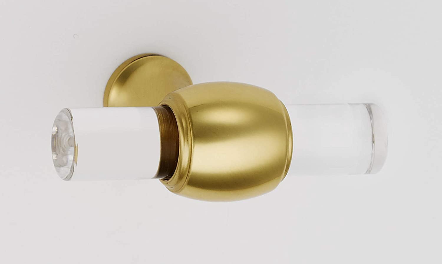 Alno A870-45-PB Royale Acrylic 1-3/4" "T" Bar Cabinet Knob / T Drawer Knob - Brass