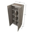 thumbnail image 3 of Manhattan Comfort Hopkins 2-Piece Wood Storage Closets in Gray, 3 of 7