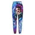thumbnail image 3 of Demon Slayer Women's Jogger Track Pants Print Drawstring Lounge Sweatpants Casual Trousers for Yoga, Workout L, 3 of 7