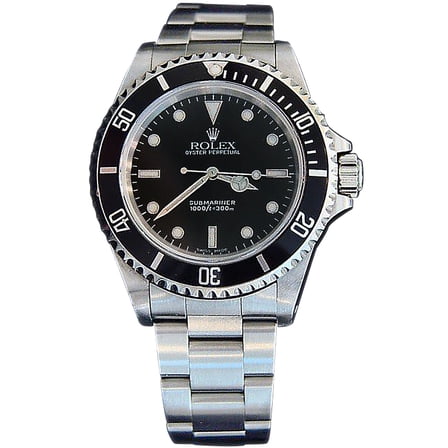 Pre-Owned Mens Rolex Stainless Steel Submariner Black 14060