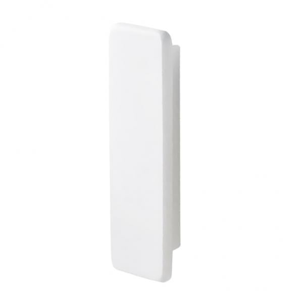 Manijas de puerta cuadradas de madera maciza perfecl Packung 2 piezas tiradores blancos