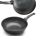 thumbnail image 2 of JOYCOOK Wok Pan 10 inch (26cm) Cast Aluminum Durastone Marble Non-Stick, 2 of 2