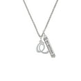 thumbnail image 2 of Delight Jewelry Silvertone Small Gelato Script Initial - Q - Silvertone Always My Mother Bar Charm Necklace, 23", 2 of 4