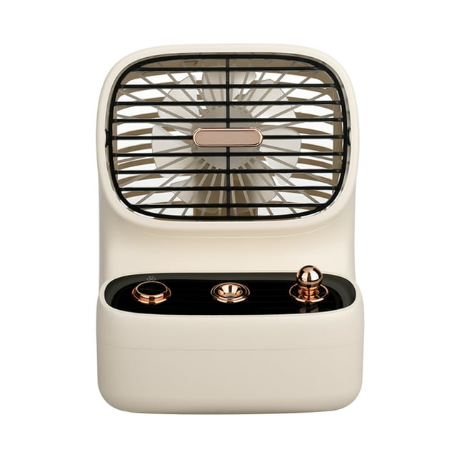 Xihbxyly Ventilador Creativo para Consola de Juegos, Ventilador Usb Portátil de Escritorio, Motor Sin Escobillas, Bajo Nivel de Ruido, Batería de Litio de 2000 Mah, 3 Velocidades, 2 Modos de Pulveriz