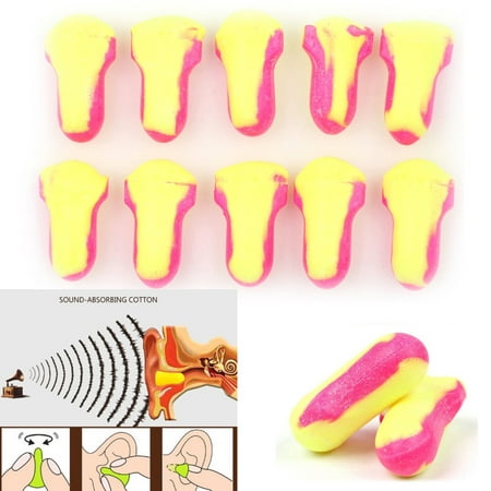 10/50/100/200 Pairs Unisex Soft Foam Ear Plugs Tapered Travel Sleep Noise Prevention