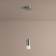 thumbnail image 6 of 9.75 Inch 5.1W 120V 1 Led Pendant-Satin Nickel Finish-Matte White Glass Color Oxygen Lighting 3-607-24, 6 of 7
