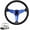 Blue, variant on GOLRISEN Golf Cart Steering Wheel Universal Design for Club Car Ds and Precedent EZGO RXV & TXT, for Yamaha Golf Cart Steering Wheel