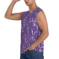 thumbnail image 3 of Balery Lavender Flowers Men's Sleeveless Muscle Shirts Workout Tank Top, Moisture Wicking, Odor Protection-XX-Large, 3 of 8