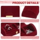 thumbnail image 3 of Caja de Joyería de Viaje Pequeña Uxcell, Caja para Anillos, Organizador de Almacenamiento de Joyería Portátil para Anillos, Collares, Aretes, Regalo para Mujeres y Niñas con Caja de Regalo, Roja, 3 of 7