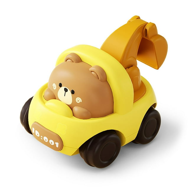 Pull Back Engineering Vehicle Toy, Smoothing Sliding Kids Pull Back Excavator Toy for Indoor Play for Children